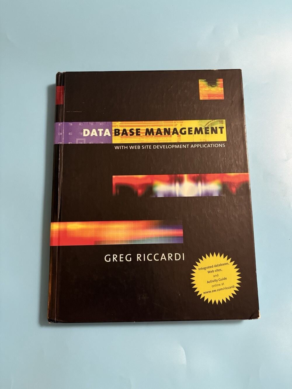 Data Base Management w/ Web Site Development Applications Riccardi HC 2003
